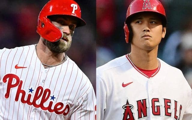 【MLB】大谷翔平をもう1人のMVPハーパーが絶賛「野球界にとってのスーパースター」「特別」