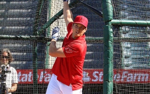 【MLB】大谷翔平の「珍しい出来事」　屋外フリーに米記者反応…140m飛ばした「特大の柵越え！」