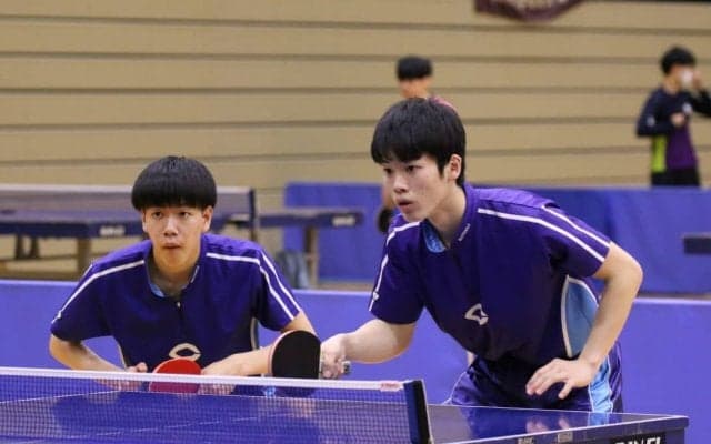 1年生が大学卓球デビュー　男子ダブルス8強揃う＜関東学生新人選手権大会＞