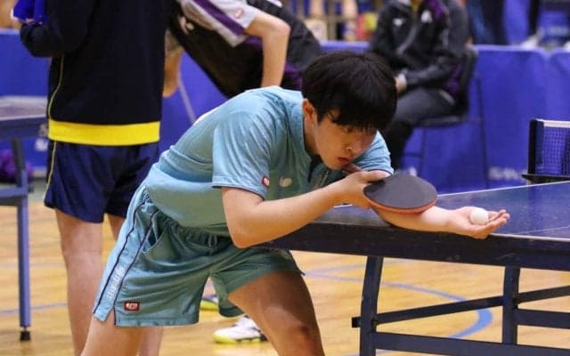 筑波大・鈴木笙、ベスト16進出　男子シングルス6回戦結果＜卓球・関東学生新人選手権大会＞