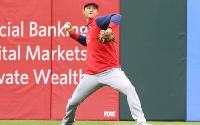 【MLB】大谷翔平、負傷翌日ベンチスタートもキャッチボール40球　右股関節は順調回復か