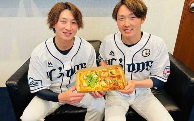 西武、3日から源田壮亮＆金子侑司の「ねこげんピザ」など選手グルメ3種類を新発売