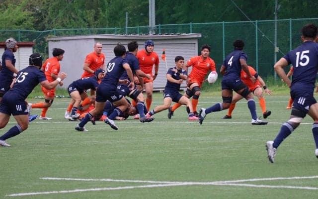 [ラグビー]  関東大学春季大会初戦、接戦制し立正大に勝利！　