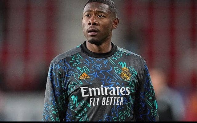 アラバが前日練習を欠席、シティ戦欠場へ