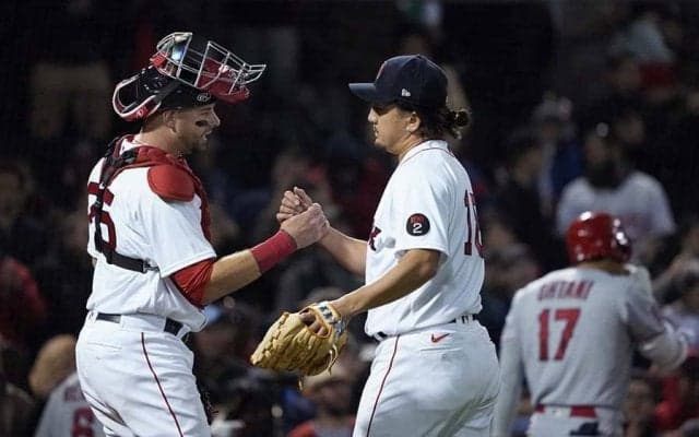 大谷翔平斬りに「衝撃」　澤村拓一の“147kmスプリット”に日米熱狂「めちゃいい球」