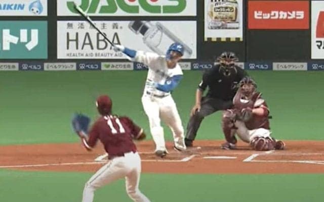 清宮幸太郎の“右手1本”弾が「凄い弾道だな」　ファンも唖然「天性のスラッガー」