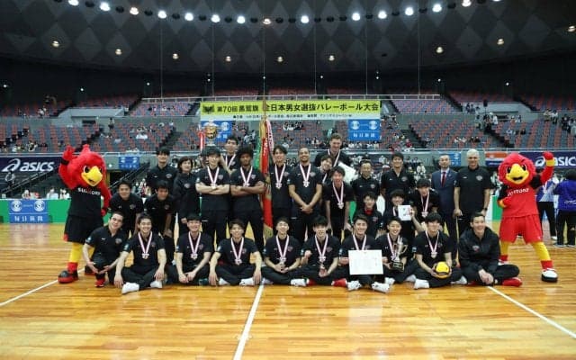 サントリーがシーズン2冠を達成　第70回黒鷲旗全日本男女選抜大会男子