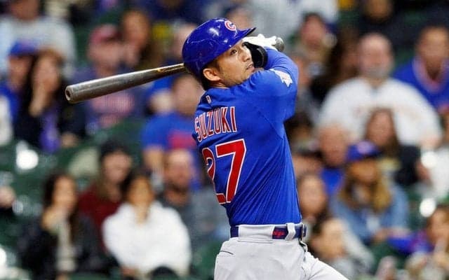 【MLB】鈴木誠也は右足首の痛みで途中交代、6回の守備から退く　6試合ぶり打点マークも