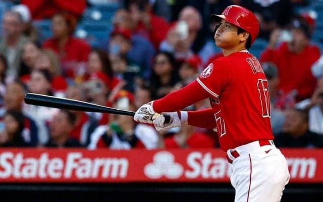 【MLB】大谷翔平、あと数メートルで到達も通算100号お預け　2試合連続マルチ、エ軍大勝