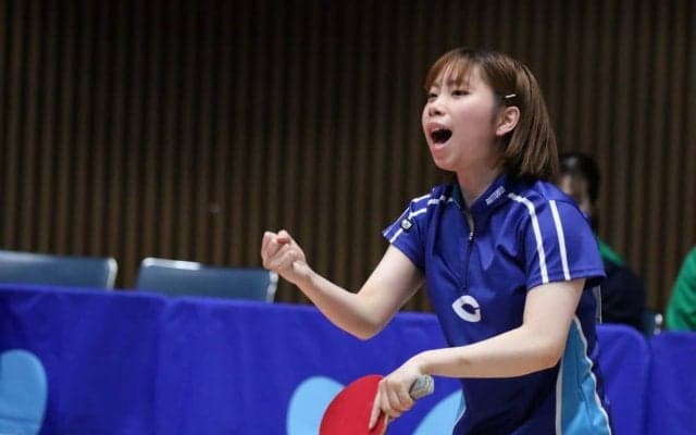 中央大vs専修大の優勝決定戦　1番は中央大・髙橋が先取＜春季関東学生卓球リーグ戦女子速報＞