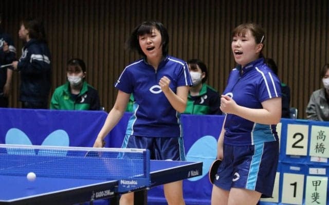 中央大がリーグ制覇に王手　枝廣/工藤ペアが白星＜春季関東学生卓球リーグ戦女子速報＞