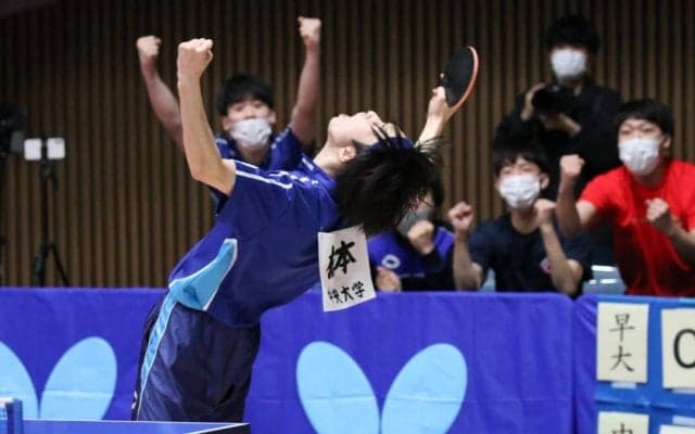 橋本一輝、新人戦王者下す値千金の白星　中央大が2点連取＜春季関東学生卓球リーグ戦男子速報＞