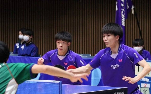 宮川昌大/山本歩が白星　明治大が勝利に王手＜春季関東学生卓球リーグ戦男子速報＞