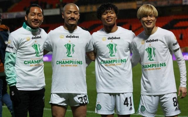 「応援ありがとうございました！」前田大然がセルティックの日本人“5人”ショットで優勝報告