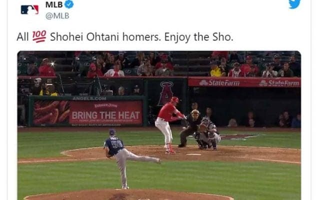 大谷翔平100HRを30秒に凝縮　MLBの粋な祝福に反響「何周も見てしまう」「どれも偉大」