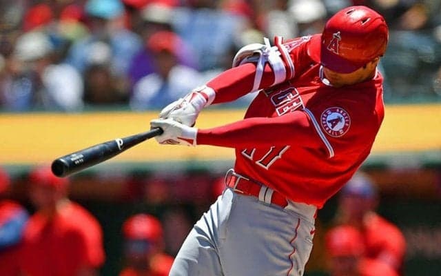 【MLB】大谷翔平、188キロ適時二塁打で2試合連続先制打　3ボールから強振、4戦連続安打