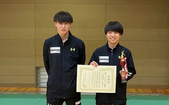 北陸大・小田、団体メンバー外からシングルス頂点へ「努力は一生、チャンスは一瞬」＜春季北信越学生卓球選手権大会個人戦結果＞