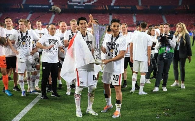 鎌田大地と長谷部誠のフランクフルトがEL｢初優勝｣で｢来季CL出場権獲得｣!日本代表MF鎌田と長谷部の決勝での｢評価｣と｢貢献度｣