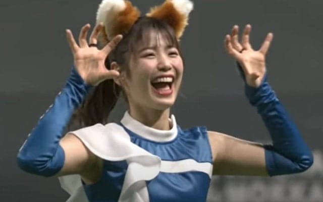 笑顔のチアに誘われ「選手みんなガン見」　じわじわ約50万反響「こんな可愛いのか」