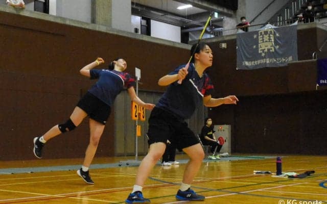 【バドミントン部女子】小野田・鎌田ペアがベスト８確定！