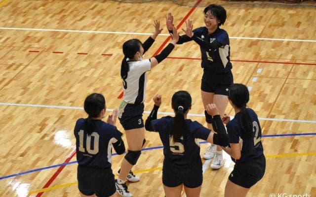 【バレーボール部女子】リード最終戦、佛教大にストレート勝ち！