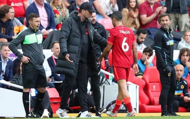 CL決勝控えるリバプール、負傷交代のMFチアゴは「下半身の問題」、今季で退団のFWオリジは「決勝でプレーできない」