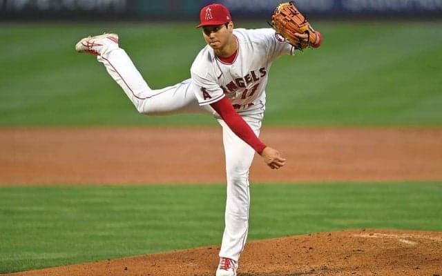 【MLB】大谷翔平の投球は「別次元に上昇中」　米メディアが球速アップと与四球減に注目