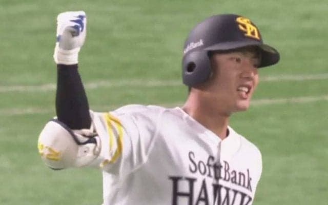 鷹4年目・渡邉陸が連発含む3安打5打点大暴れ　大関4勝目で“育成出身コンビ”が大活躍