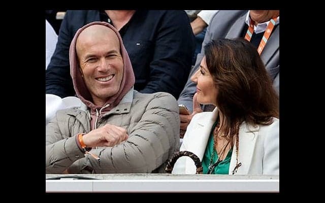  ジダン全仏会場に、ナダル観戦 