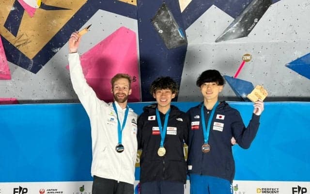 【ボルダリングW杯 第4戦】男子は緒方良行が今季初優勝！女子は野中生萌が2位入賞