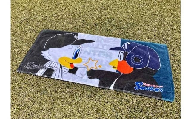 ロッテのマーくん＆ヤクルトつば九郎の交流戦コラボグッズ発売　ゲーム風デザインも