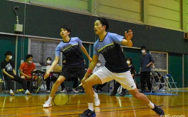 【バドミントン部男子】甲斐聡・神山ペアが決勝進出！