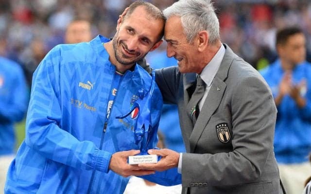 「このジャージを夢見ていた」イタリア代表でのラストマッチを終えたキエッリーニ、W杯2大会連続逃したチームに「困難な時期が続くと思う」