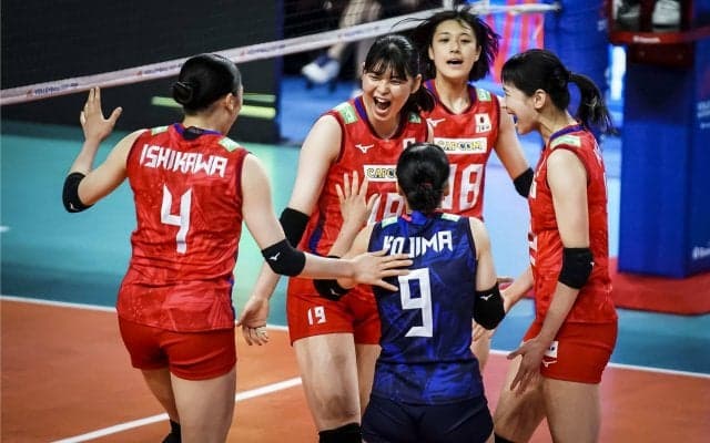 女子日本代表ネーションズリーグ初戦 古賀が22得点で韓国に快勝