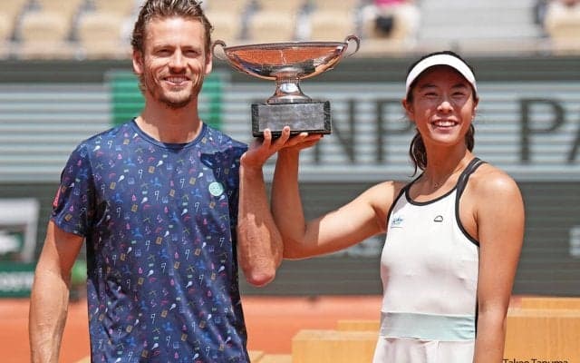 全仏優勝の快挙、柴原瑛菜“原点は5人家族でのミックスダブルス”優勝会見全文[全仏オープン]