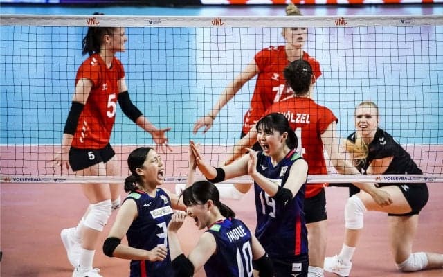 女子日本代表　井上、関ら途中出場メンバーも躍動しドイツに逆転勝利　VNL2022