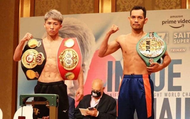 井上尚弥＆ドネアが計量一発パス　15秒睨み合い後にドネアがお辞儀、握手はなく決戦へ