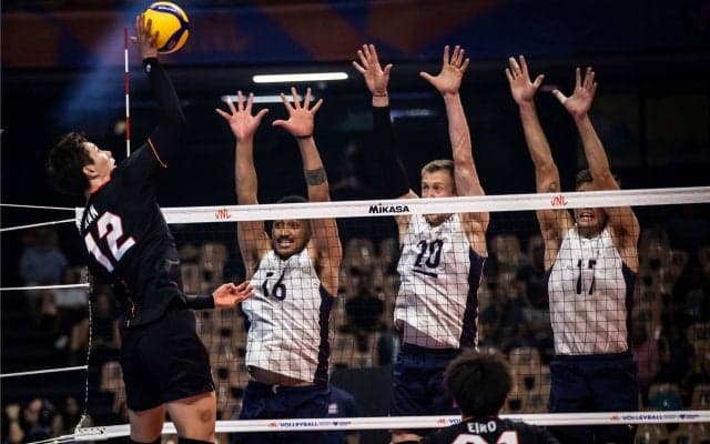 男子日本代表　アメリカにフルセットで惜敗