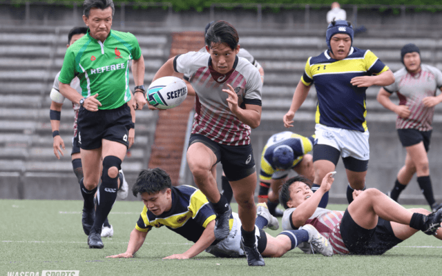 15トライを挙げる猛攻をみせ、玉川大に圧勝した！