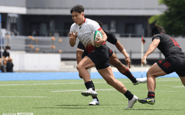 雷雨で一時中断も日大に勝利　最終節を白星で飾る！