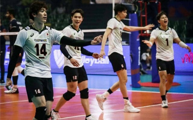 男子日本代表　アジア王者にストレートで勝利