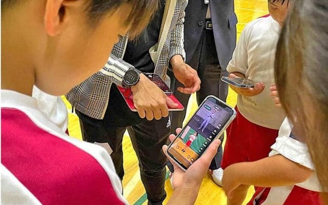 【Dリーグ】CyberAgent Legit  TAKUMIが釜石市の小学校でAIダンスレッスン