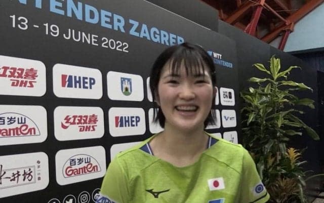 木原美悠「中国人選手を倒します！」｜WTTコンテンダーザグレブ2022