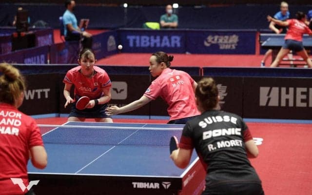 みまひな 古豪ハンガリーのペアを撃破！日本勢の4強一番乗り【卓球 WTTザグレブ】