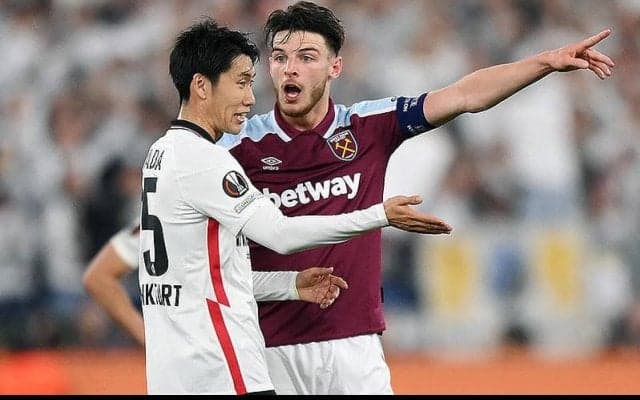 ELで主審侮辱のハマーズMFライスの処分は2試合の出場停止に