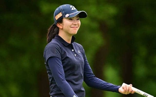 「黄色のスカートを合わせた」　67で回った女子ゴルフ堀琴音、赤面しながらウェア紹介