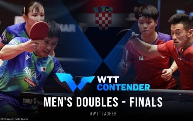 張本智和/早田ひな vs 黄鎮廷/杜凱琹｜WTTコンテンダーザグレブ2022 混合ダブルス決勝