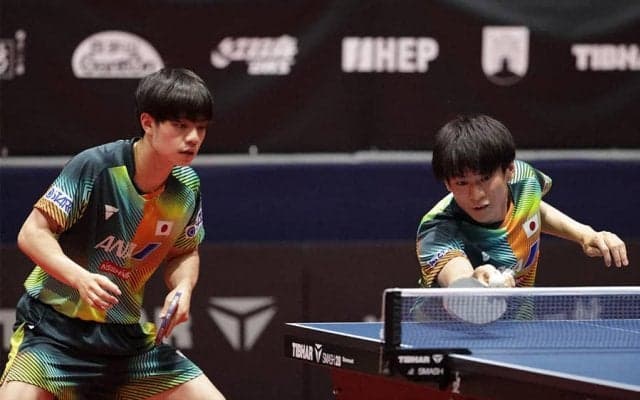 世界卓球銅メダルペアの宇田・戸上、韓国に敗れ優勝ならず【卓球 WTTザグレブ】