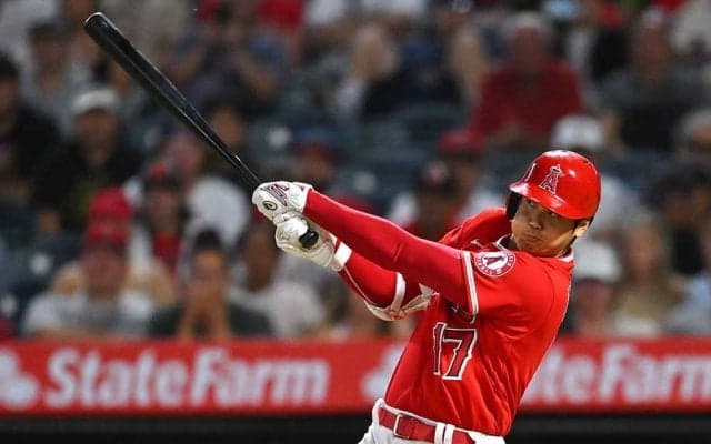 【MLB】大谷翔平、8試合ぶり今季14号に本拠地ファン熱狂　打球速度179キロの弾丸ライナー弾