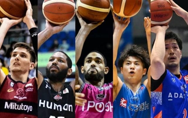 2021－22シーズン B1で最も多くの3ポイントシュートを決めた選手は？